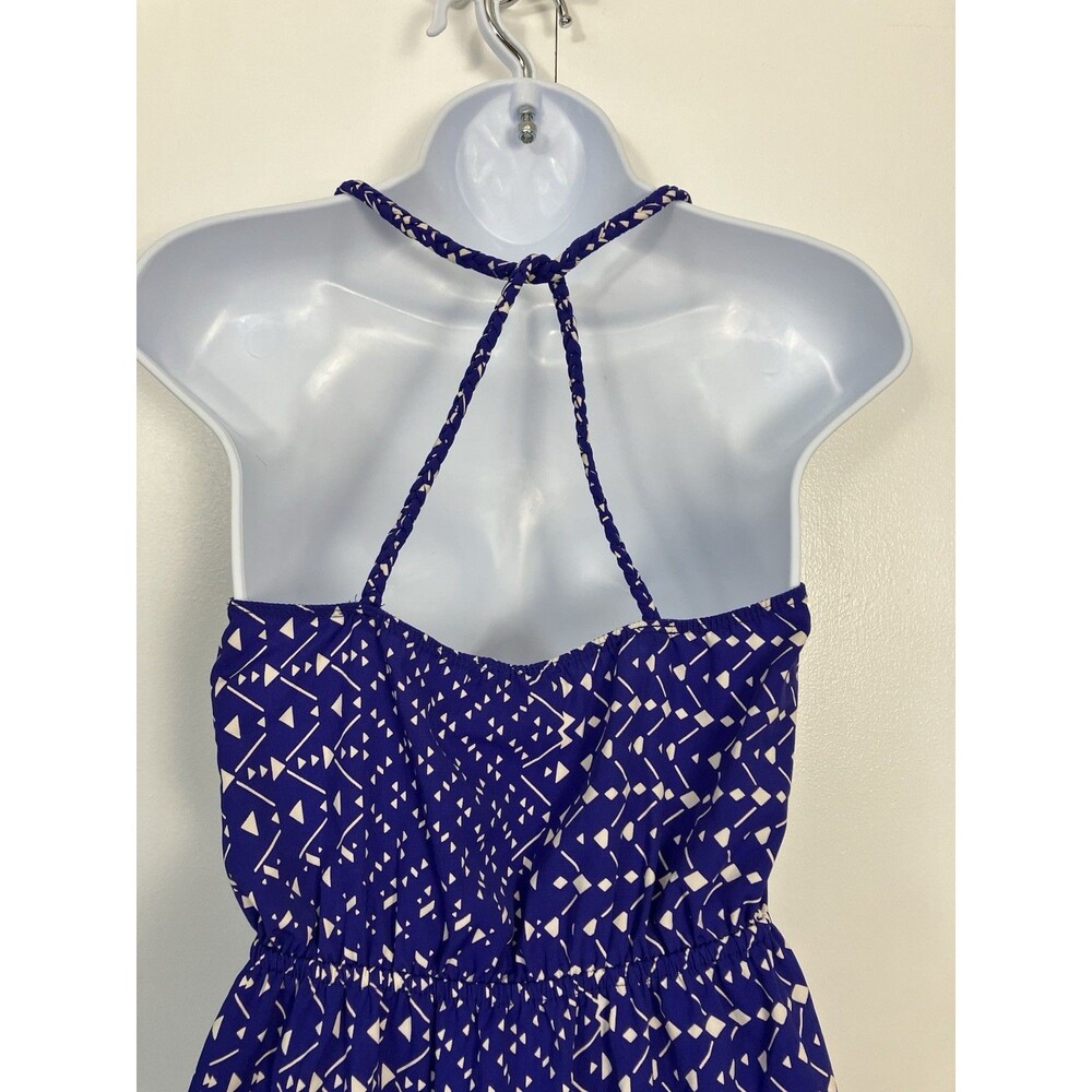 Soprano Nordstrom Mini Dress Racerback Braided Straps Blue Size Small - Picture 7 of 8
